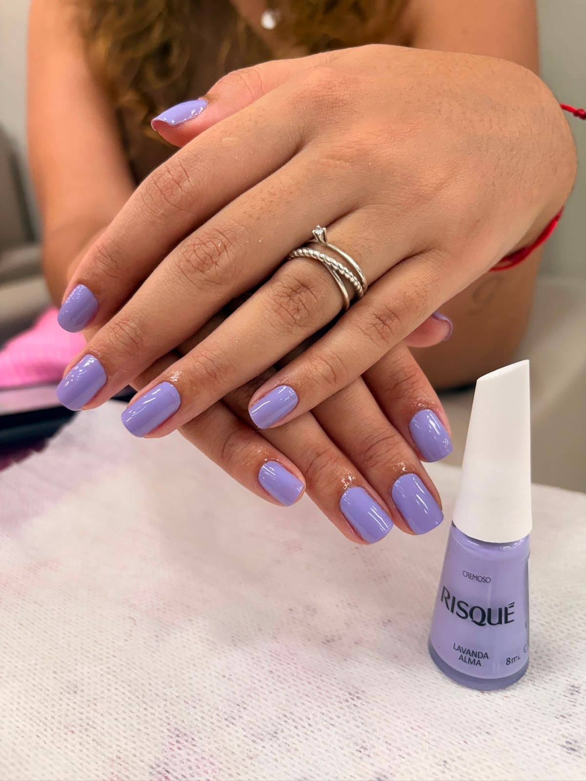 Esmaltação lavanda cremosa (Risqué Alma)